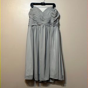 Gray Strapless Dress, 18